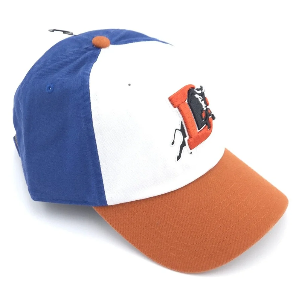 Durham Bulls '47 Brand Alternate Clean Up Hat Blue White Orange Adjustable NEW